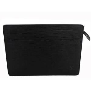 Louis Vuitton Epi Leather Pochette Homme Clutch Bag Black